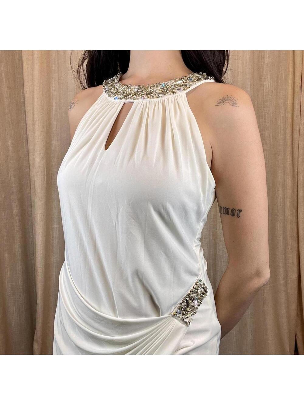 Ivory Beaded Dress - Picture 3 of 8